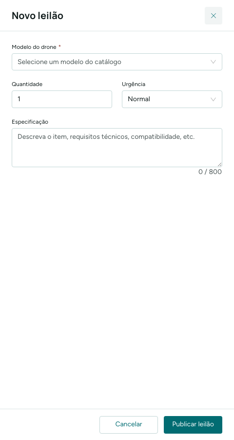 Gaveta Novo leilão